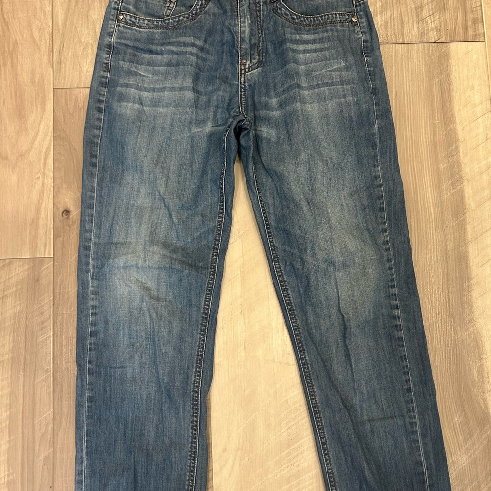 Playboy Women’s Jeans Size 31 Medium Wash Straight Leg Y2K Logo Denim